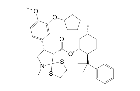 (1R,3R,4S)8-Phenylmenthyl (8S,9R)-8-(3-cyclopentyloxy-4-methoxyphenyl)-6-methyl-1,4-dithia-6-azaspiro[4.4]nonan-9-carboxylate