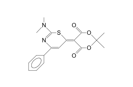 2-Dimethylamino-6-(4,4-dimethyl-2,6-dioxo-3,5-dioxa-cyclohexylidene)-4-phenyl-6H-1,3-thiazine