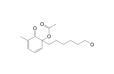 acetic acid [1-(6-hydroxyhexyl)-6-keto-5-methyl-1-cyclohexa-2,4-dienyl] ester