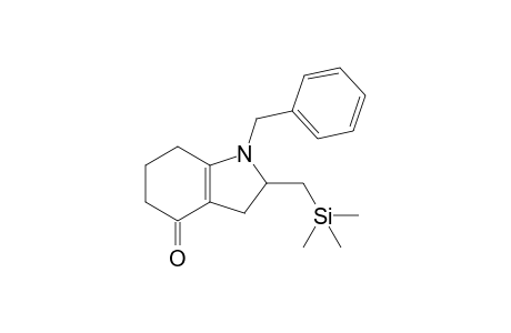 1-(Phenylmethyl)-2-(trimethylsilylmethyl)-3,5,6,7-tetrahydro-2H-indol-4-one