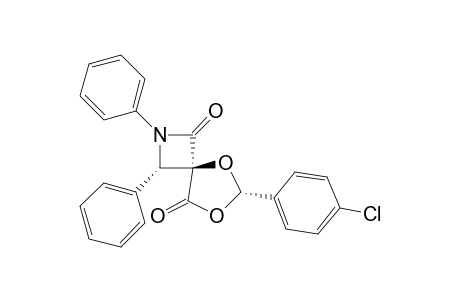 (4-r,3-t,6-c)-2-Aza-5,7-dioxa-6-(4'-chlorophenyl)-2,3-diphenyl-spiro[3.4]octane-1,8-dione