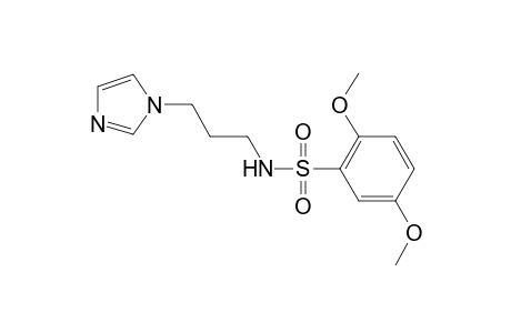 Benzenesulfonamide, N-[3-(1H-imidazol-1-yl)propyl]-2,5-dimethoxy-
