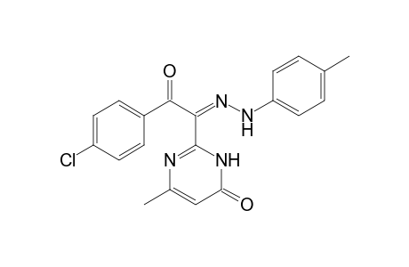 2-[N-(4-methylphenyl)-2-oxo-2-(4-chlorophenyl)-ethanehydrazonoyl]-6-methyl-4(3H)-pyrimidinone