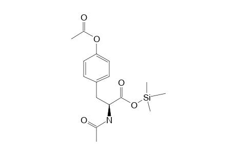 L-Tyrosine, N,o-diacetyl, tms