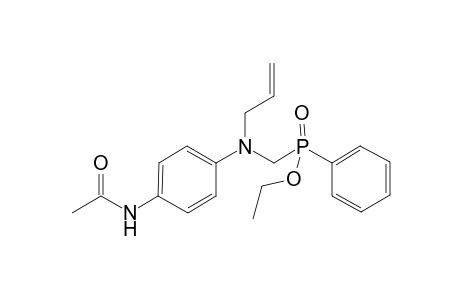 Ethyl [(4-acetamidophenyl)allylaminomethane]phenylphosphinate