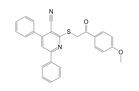 3-pyridinecarbonitrile, 2-[[2-(4-methoxyphenyl)-2-oxoethyl]thio]-4,6-diphenyl-