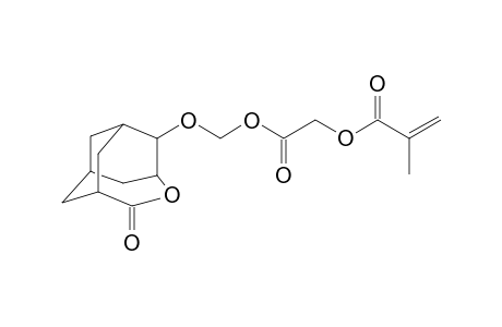 2-(5-oxo-4-oxa-5-homoadamantane-2-yl)oxymethoxy-2-oxoethylmethacrylate
