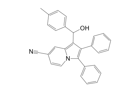 1-[(4-methylphenyl)-oxidanyl-methyl]-2,3-diphenyl-indolizine-7-carbonitrile