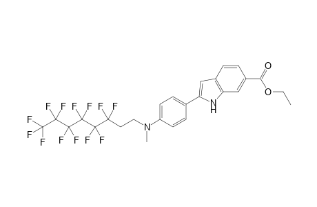 2-{4-[Methyl(1H,1H,2H,2H-perfluorooctyl)amino]phenyl}-1H-imdole-6-carboxylic acid ethyl ester