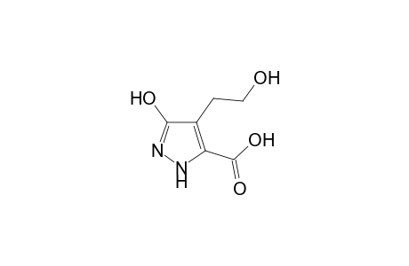 1H-Pyrazole-5-carboxylic acid, 3-hydroxy-4-(2-hydroxyethyl)-