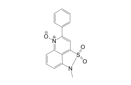 1H-1-Methyl-4-phenyl-2,2-dioxoisothiazolo[5,4,3-d,e]quinoline N-oxide