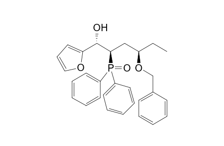 (1R*,2S*,4S*)-4-Benzyloxy-2-diphenyphosphinoyl-1-(2-furyl)hexn-1-ol