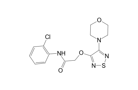 N-(2-chlorophenyl)-2-[(4-morpholin-4-yl-1,2,5-thiadiazol-3-yl)oxy]ethanamide