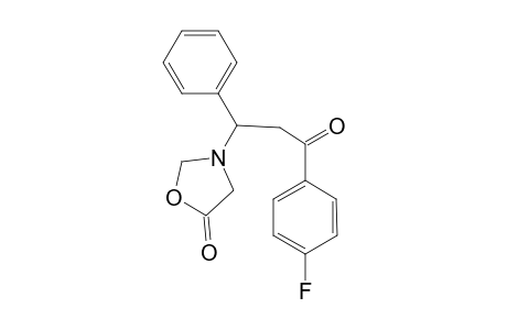 1-(p-Fluorophenyl)-3-N-(oxazolidinyl)-3-phenylpropan-1-one