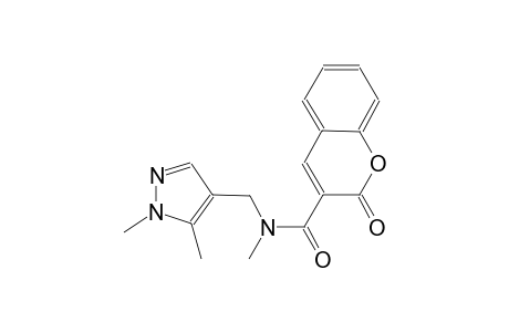 N-[(1,5-dimethyl-1H-pyrazol-4-yl)methyl]-N-methyl-2-oxo-2H-chromene-3-carboxamide