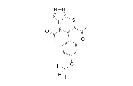 1-Ethanone, 1-[5-acetyl-6-[4-(difluoromethoxy)phenyl]-5H-[1,2,4]triazolo[3,4-b][1,3,4]thiadiazin-7-yl]-