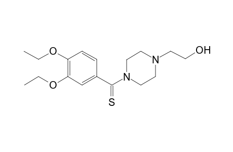 (3,4-diethoxyphenyl)-[4-(2-hydroxyethyl)-1-piperazinyl]methanethione
