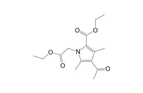 4-ACETYL-2-CARBETHOXY-3,5-DIMETHYLPYRROL-1-ESSIGSAEUREETHYLESTER