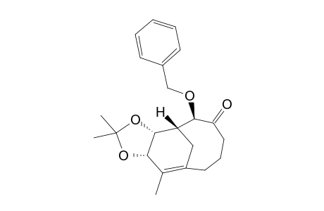 4,5,7,6,9,11a-Hexahydro-2,2,11-trimethyl-5-(phenylmethoxy)-4,10-methanocyclodeca-1,3-dioxol-6(3aH)-one