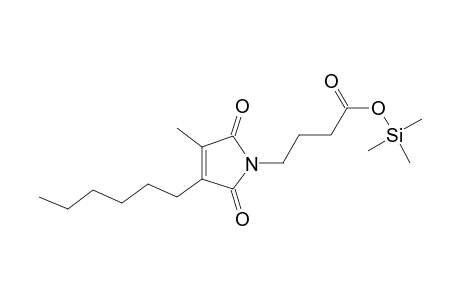 4-(3-Hexyl-4-methyl-2,5-dioxopyrrol-1-yl)butanoic acid, tms ester