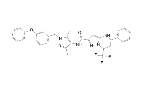 N-[3,5-dimethyl-1-(3-phenoxybenzyl)-1H-pyrazol-4-yl]-5-phenyl-7-(trifluoromethyl)-4,5,6,7-tetrahydropyrazolo[1,5-a]pyrimidine-2-carboxamide