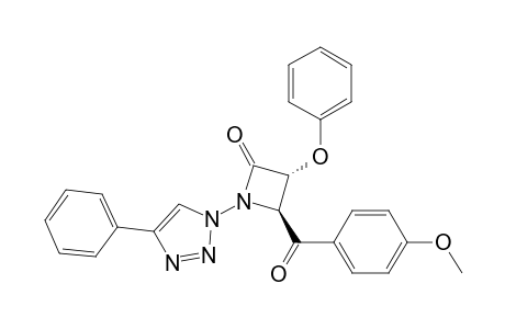 (3R,4S)-4-(4-methoxybenzoyl)-3-phenoxy-1-(4-phenyltriazol-1-yl)azetidin-2-one