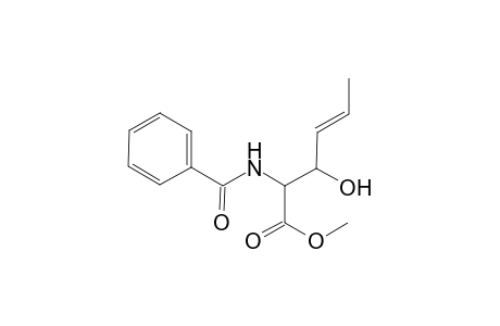 (E)-Methyl-2-(benzoylamido)-3-hydroxy-4-hexenoate