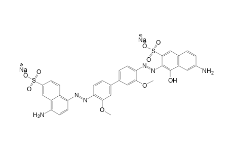 1,7-Cleveacid(1)[-o-dianisidine-](2)(alk)gamma-acid