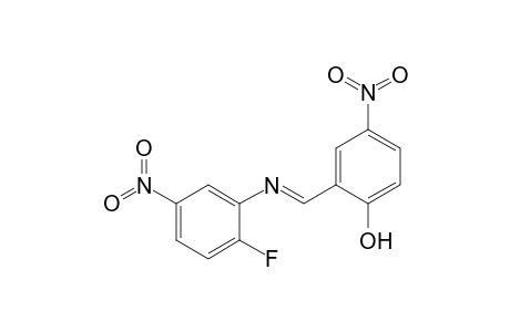2-((E)-[(2-Fluoro-5-nitrophenyl)imino]methyl)-4-nitrophenol
