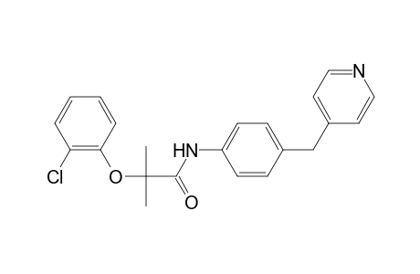 2-(2-Chloranylphenoxy)-2-methyl-N-[4-(pyridin-4-ylmethyl)phenyl]propanamide