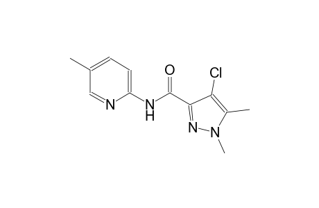 4-chloro-1,5-dimethyl-N-(5-methyl-2-pyridinyl)-1H-pyrazole-3-carboxamide