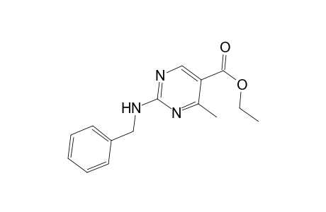 5-Pyrimidinecarboxylic acid, 4-methyl-2-[(phenylmethyl)amino]-, ethyl ester