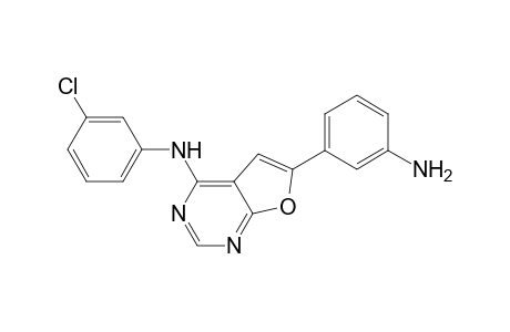 6-(3-Aminophenyl)-N-(3-chlorophenyl)furo[2,3-d]pyrimidin-4-amine