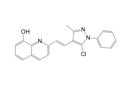 2-[(E)-2-(5-chloro-3-methyl-1-phenyl-1H-pyrazol-4-yl)ethenyl]-8-quinolinol