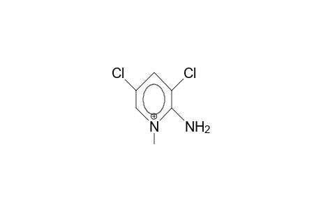 2-Amino-3,5-dichloro-1-methyl-pyridinium cation