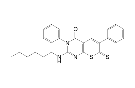 2-N-Hexylamino-3,6-diphenyl-7-thioxo-3H-thiino[2,3-d]pyrimidine-4-one