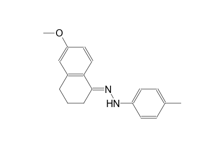 (1E)-6-methoxy-3,4-dihydro-1(2H)-naphthalenone (4-methylphenyl)hydrazone