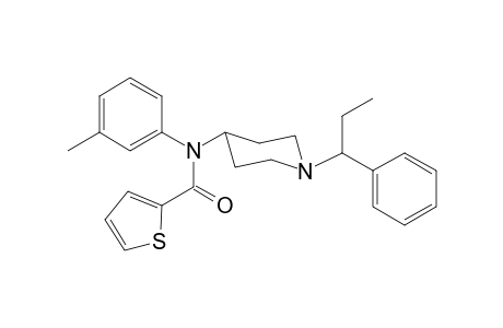 N-3-Methylphenyl-N-[1-(1-phenylpropyl)piperidin-4-yl]thiophene-2-carboxamide
