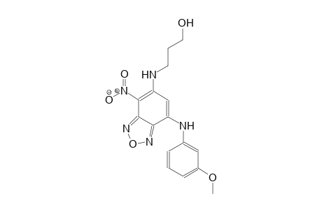 3-{[7-(3-methoxyanilino)-4-nitro-2,1,3-benzoxadiazol-5-yl]amino}-1-propanol
