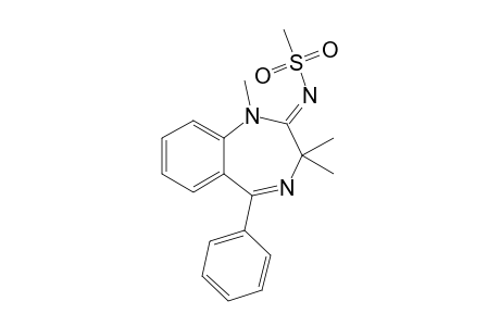 (NZ)-N-(1,3,3-trimethyl-5-phenyl-1,4-benzodiazepin-2-ylidene)methanesulfonamide