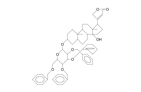 (3.beta.,5.beta.,14.beta.,17.beta.)-3-U(2,3,4,6-Tetra-O-benzyl.beta.-L-glucopyranosyl)-oxye-14-hydroxy-card-20(22)-enolide