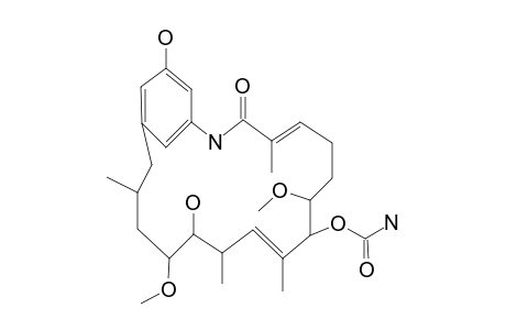 carbamic acid [(8E,14E)-6,20-dihydroxy-16-keto-5,11-dimethoxy-3,7,9,15-tetramethyl-17-azabicyclo[16.3.1]docosa-1(22),8,14,18,20-pentaen-10-yl] ester