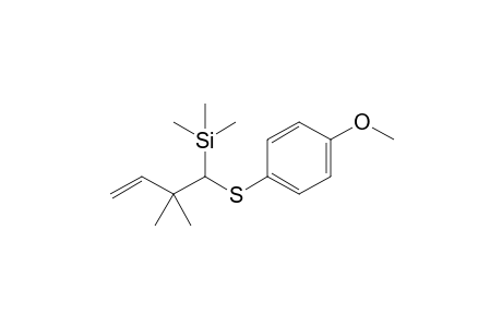 [1-(4-Methoxyphenylsulfanyl)-2,2-dimethylbut-3-enyl]trimethylsilane
