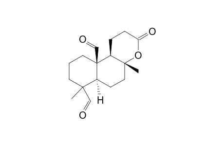 4aH-Naphtho[2,1-b]pyran-4a,7-dicarboxaldehyde, dodecahydro-7,10a-dimethyl-3-oxo-, [4aR-(4a.alpha.,6a.beta.,7.beta.,10a.alpha.,10b.bet a.)]-