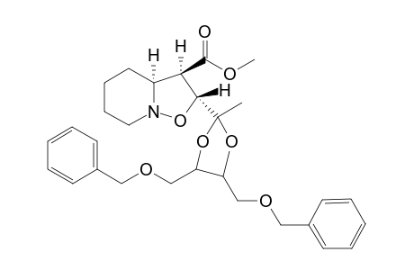 endo-Methyl (2R,3R,3aS/R)-2-[1,1-[(2S,3S)-1,4-dibenzyloxy-2,3-butylenedioxy]ethyl]hexahydro-2H-isoxazolo[2,3-a]pyridine-3-carboxylate
