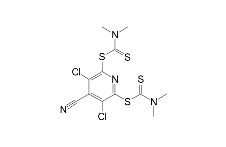 3,5-DICHLORO-4-CYANO-2,6-BIS-(N,N-DIMETHYLDITHIOCARBAMATO)-PYRIDINE