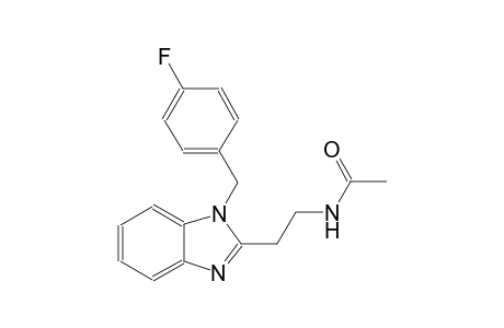 acetamide, N-[2-[1-[(4-fluorophenyl)methyl]-1H-benzimidazol-2-yl]ethyl]-