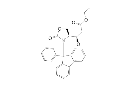 ETHYL-(4S,3'R)-2-OXO-3-(9-PHENYLFLUOREN-9-YL)-OXAZOLIDINE-4-(3'-HYDROXY)-PROPANOATE