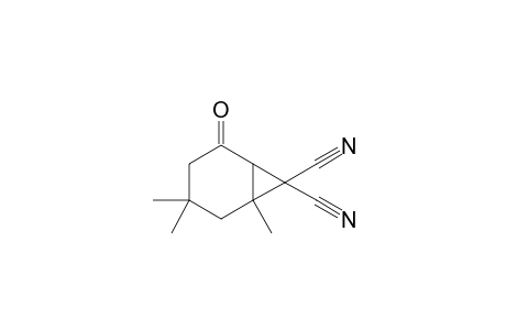 1,3,3-trimethyl-5-oxo-norcarane-7,7-dicarbonitrile