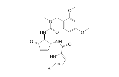 5-Bromo-N-((1R,5S)-5-(3-(2,4-dimethoxybenzyl)-3-methylureido)-4-oxocyclopent-2-en-1-yl)-1H-pyrrole-2-carboxamide